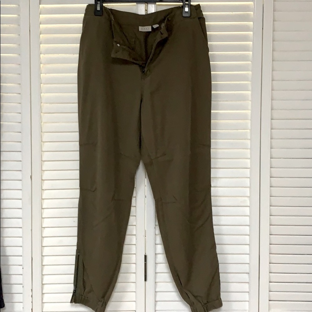 Logo high waisted jogger slacks